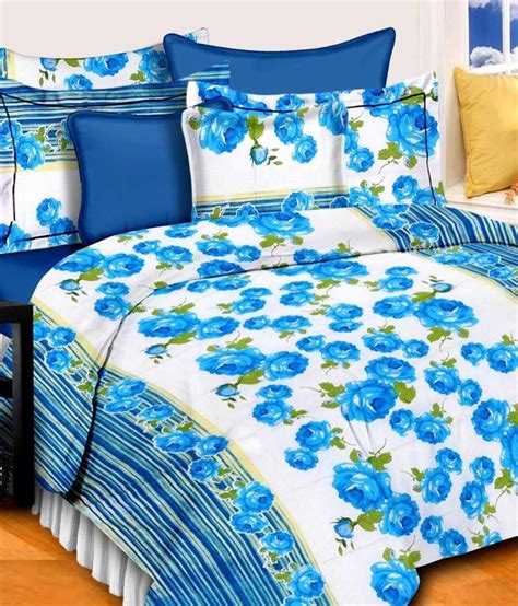 Here are 12 expert tips for getting crisp want to make sure your bed sheets looking white and fresh? Luxe Blue & White Floral Cotton Double Bed Sheet With 2 ...