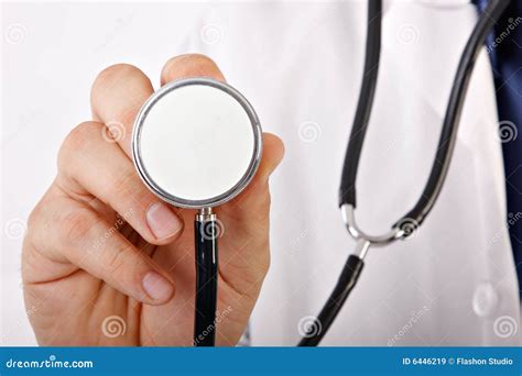 Doctor Hand Held Stethoscope Closeup Stock Image Image Of Surgeon