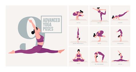 Advanced Yoga Poses Young Woman Practicing Yoga Pose Woman Workout Fitness Aerobic And