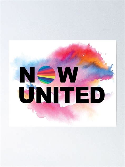 Now United With A Ink Splash Of Colors Poster By Mixednichos