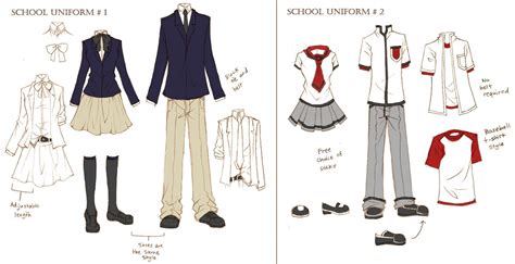 Anime Girl School Uniform Design Cuties Anime