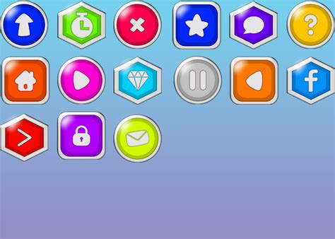Buttons And Icons Gamedev Market
