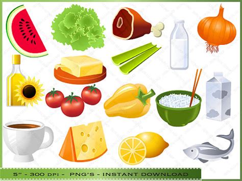 12 Healthy Food Clip Art Preview Food Clipart Clip Hdclipartall