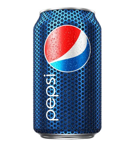 A Can Of Pepsi Soda On A Blue Background