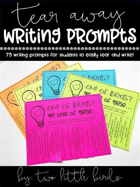 Grades 3 5 Tear Away Writing Prompts For When Students Have Writers