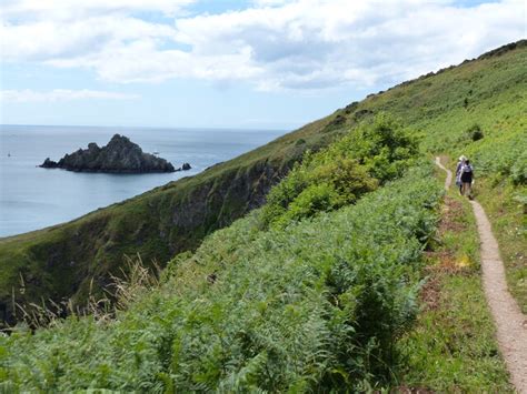Walkers On The Coast Path Rob Purvis Cc By Sa Geograph Britain And Ireland