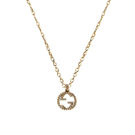 Gucci Interlocking G Gold Necklace Gregory Jewellers