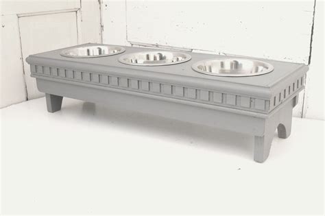 Feeding with raised bowls not only protects a catís neck and joints but also provides a more comfortable eating posture, especially for older cats. 3 Bowl Dog Feeder Elevated Dog Feeder 3 Dog Bowl Stand Pet ...
