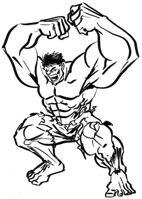 Gambar Untuk Mewarnai Hulk