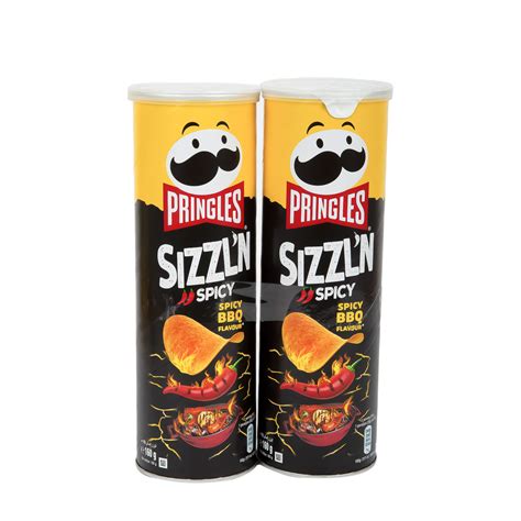 Pringles Sizzln Spicy Bbq Flavour Chips Value Pack 2 X 160g Online At