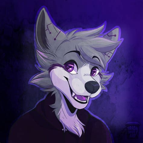 Purple Wolf 🐺 Art By Me Trashmuttart On Twitter Furry