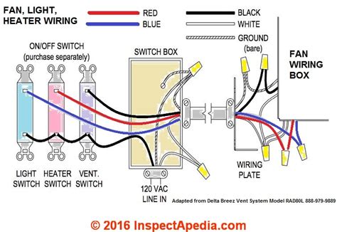 ⭐ Bath Fan Heater Light Wiring Diagrams ⭐ Diy Imagination