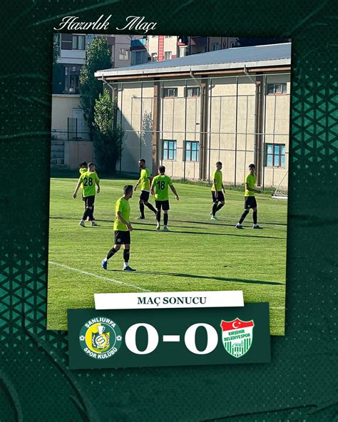 Şanlıurfasporun hazırlık maçında gol sesi çıkmadı Urfa Postası