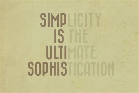 Simplicity Is The Ultimate Sophistication By Clomailen On Deviantart