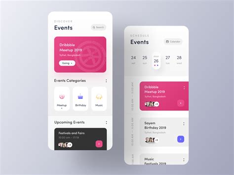 Event App Ios By Sayem On Dribbble In 2020 Event App App Design
