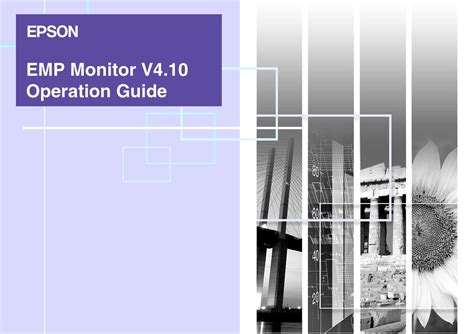 Epson Emp Monitor V410 Operation Manual Pdf Download Manualslib