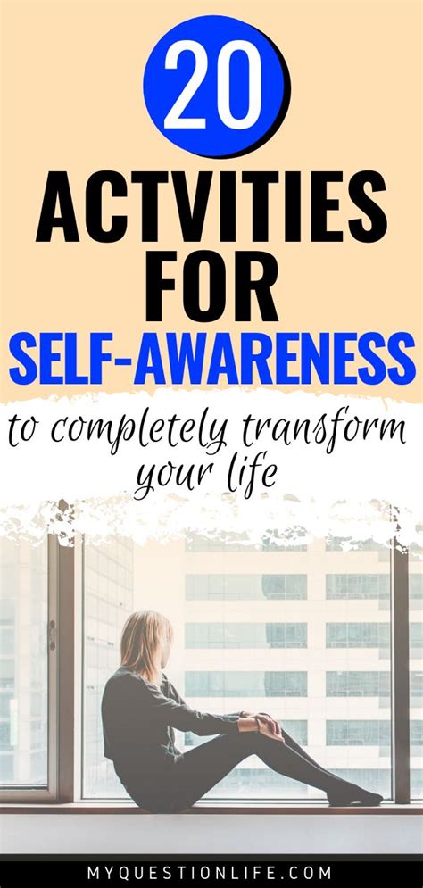 20 Activities For Self Awareness Self Awareness Emotional