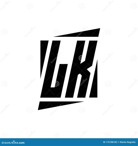 Lk Logo Monogram With Modern Style Concept Design Template Stock Vector