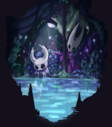 Ghost In Greenpath A Hollow Knight Print I Painted