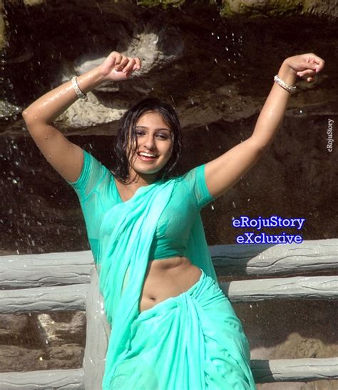 Monica Hot Still In Wet Saree Tollywood To Bollywood