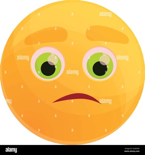 Pensive Emoticon Icon Cartoon Of Pensive Emoticon Vector Icon For Web