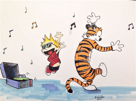 Calvin And Hobbes In Prismacolor Markers Fan Art By A Caldera2015