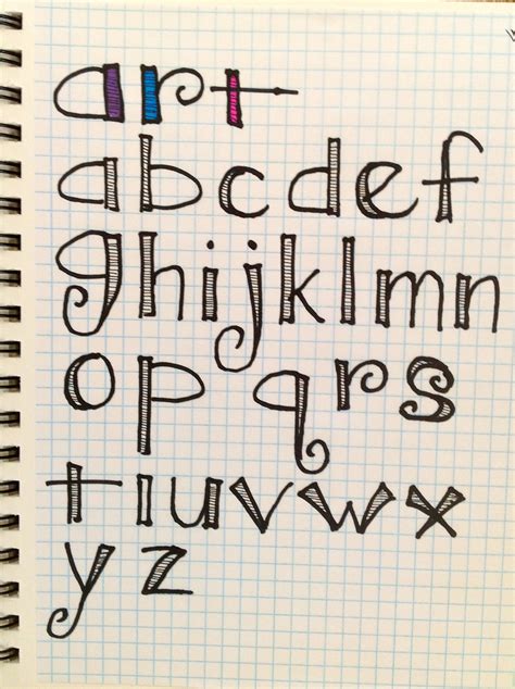 Hand Lettering- Alphabet & Styling - aka The Versatile