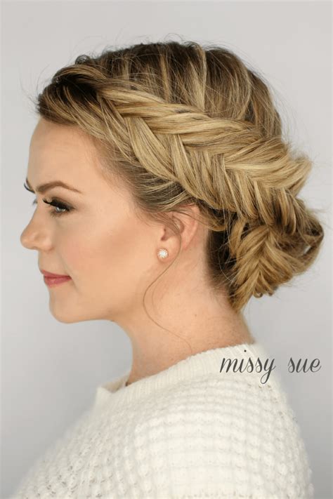 Double Dutch Fishtail Braid Updo