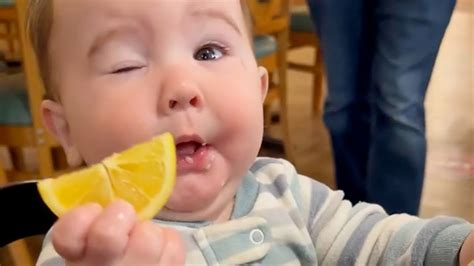 Childrens Reaction When They First Taste Lemon Makes Everyone Laugh