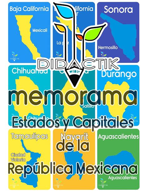 Memorama De Los Estados De La República Mexicana Para Niños 2020