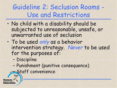 Ppt Seclusionary Time Out And Physical Restraint Guidelines