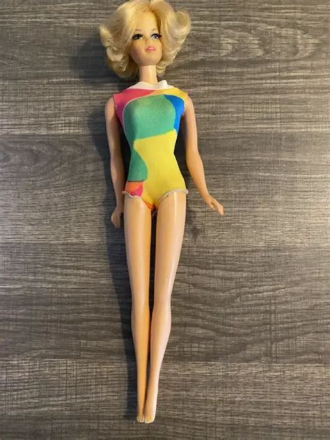 Vintage Barbie Stacey Mod Twist N Turn Blonde Short Flip Doll Original