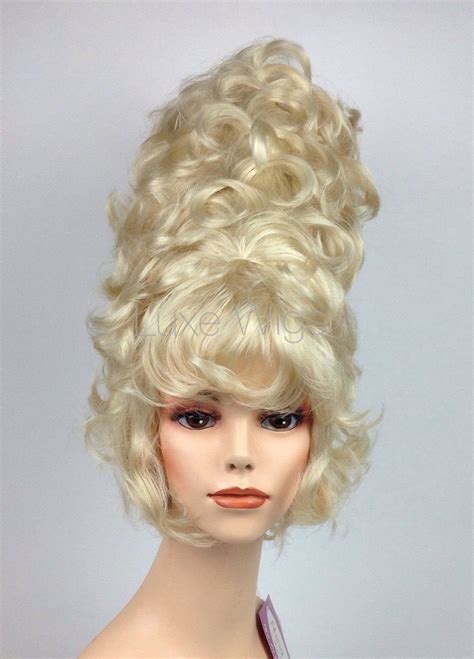 1950 S Hightop Blond Beehive Theatrical Costume Wig By Etsy Costume Wigs Quality Wigs