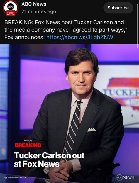 Abc News Live 21 Minutes Ago Subscribe Breaking Fox News Host Tucker Carlson And The Media