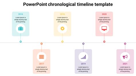 Amazing Powerpoint Chronological Timeline Template