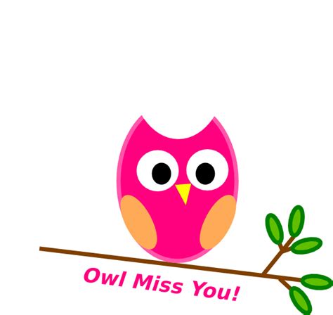 Owl Miss You Clip Art At Vector Clip Art Online Royalty