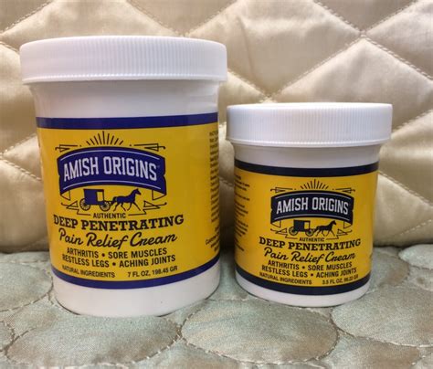 Amish Origins Pain Relief Cream Seets
