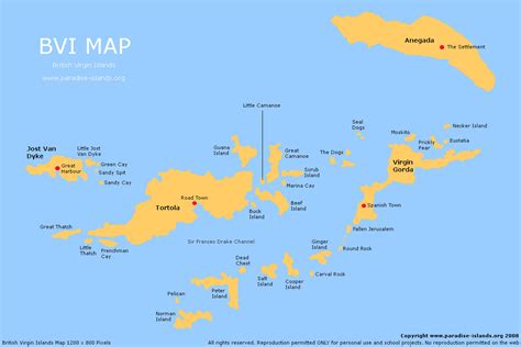 Bvi Map Free Map Of The Bvi