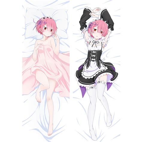 Rezero Dakimakura Ram Anime Girl Hugging Body Pillow Case Cover