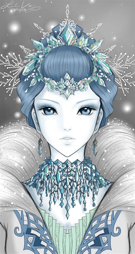 The Snow Queen By Aqualin09 On Deviantart Queen Art Queen Drawing