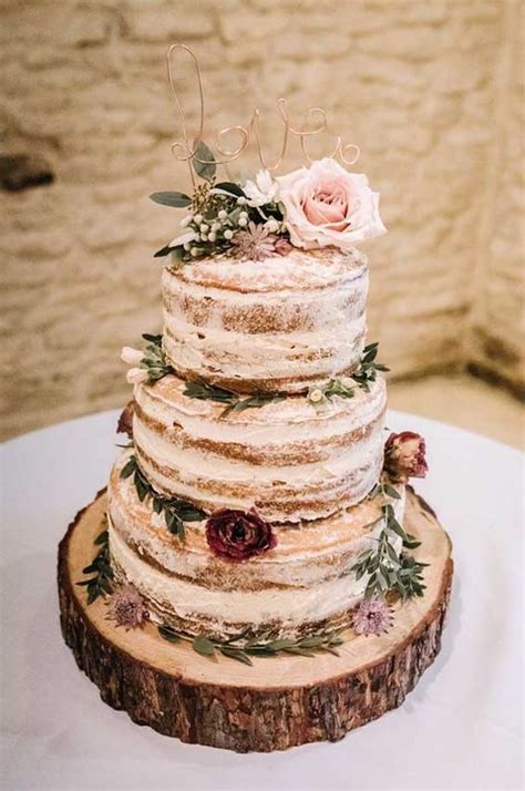 Naked Wedding Cakes Ideas Rustic Naked Wedding Cakes Ideas My XXX Hot