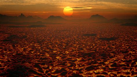3840x2160 Resolution Sunset In Volcano Desert 4k Wallpaper Wallpapers Den