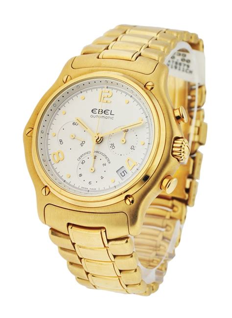 813724116765p Ebel 1911 Chronograph Yellow Gold Essential Watches