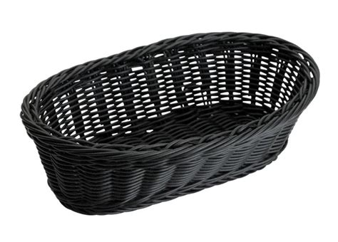 Winco Oval Solid Cord Poly Woven Basket Pack Of 6 Various Colours