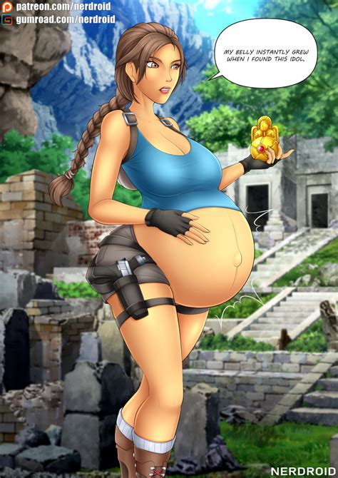 Rule 34 1girls Belly Big Belly Big Breasts Breasts Cleavage Female Lara Croft Nerdroid Outie
