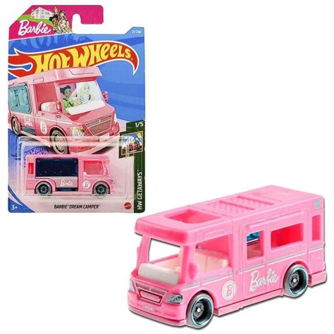 Carrinho Hot Wheels Barbie Dream Camper Brinquedo Hot Wheels Barbie
