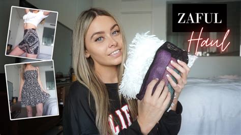 asmr clothing try on and accessory haul zaful youtube