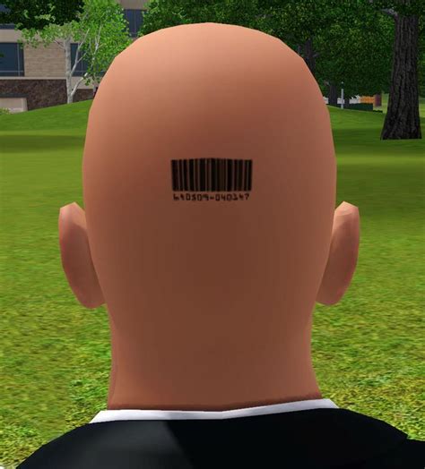 Mod The Sims Male Bald 47 Barcode Hair Style Style Balding Male