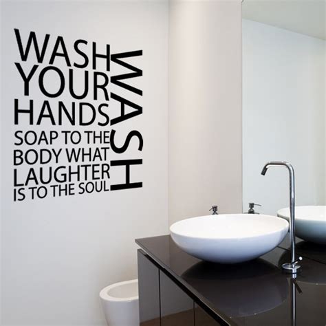 Wash Your Hands Wall Sticker Quote Wall Chimp Uk