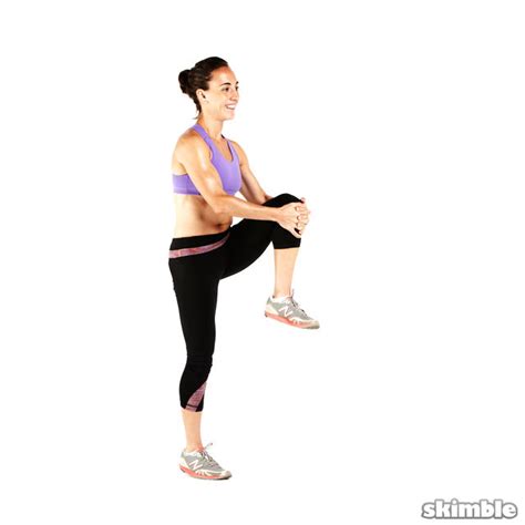 Walking High Knees Exercise How To Skimble Workout Trainer